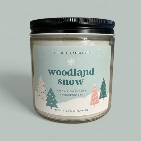 Woodland Snow Candle